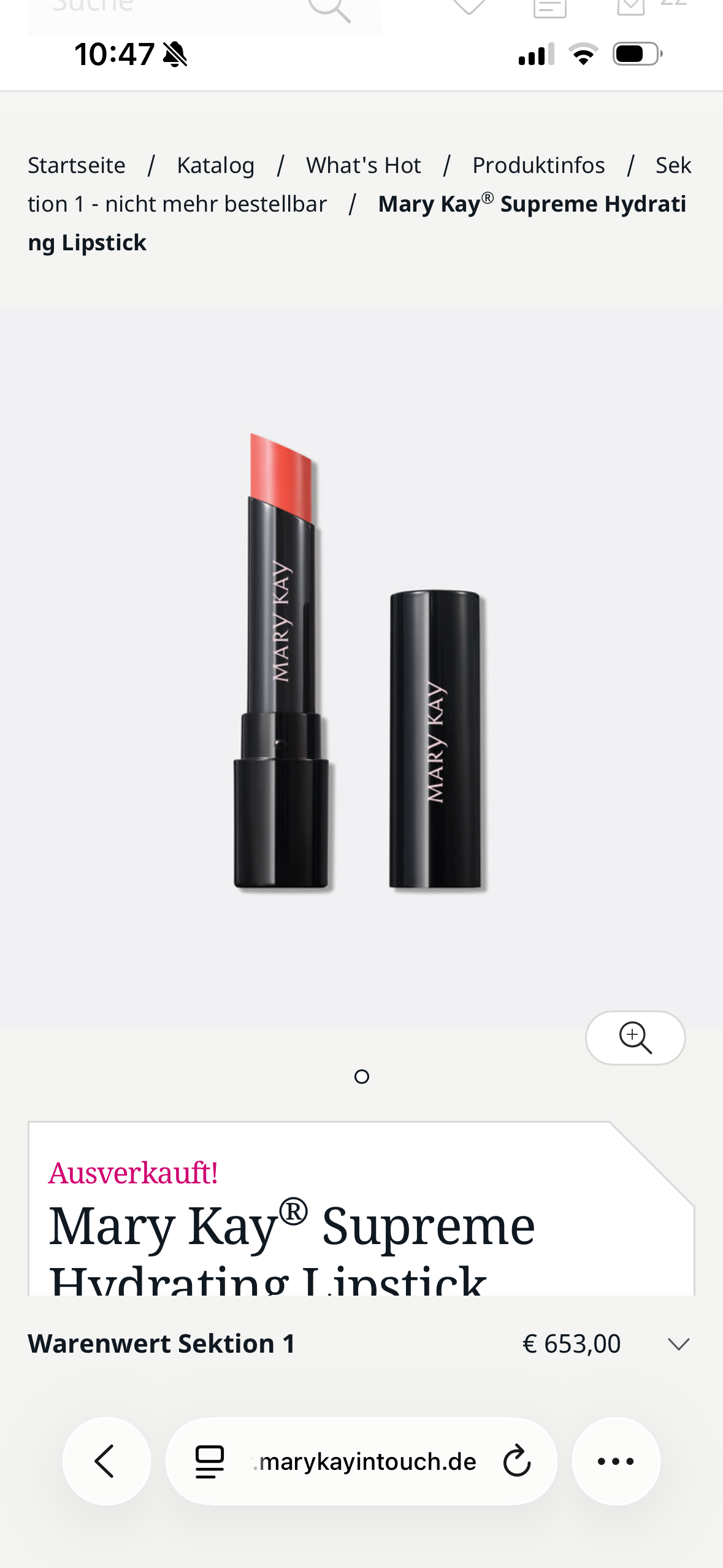 Mary Kay® Supreme Hydrating Lipstick